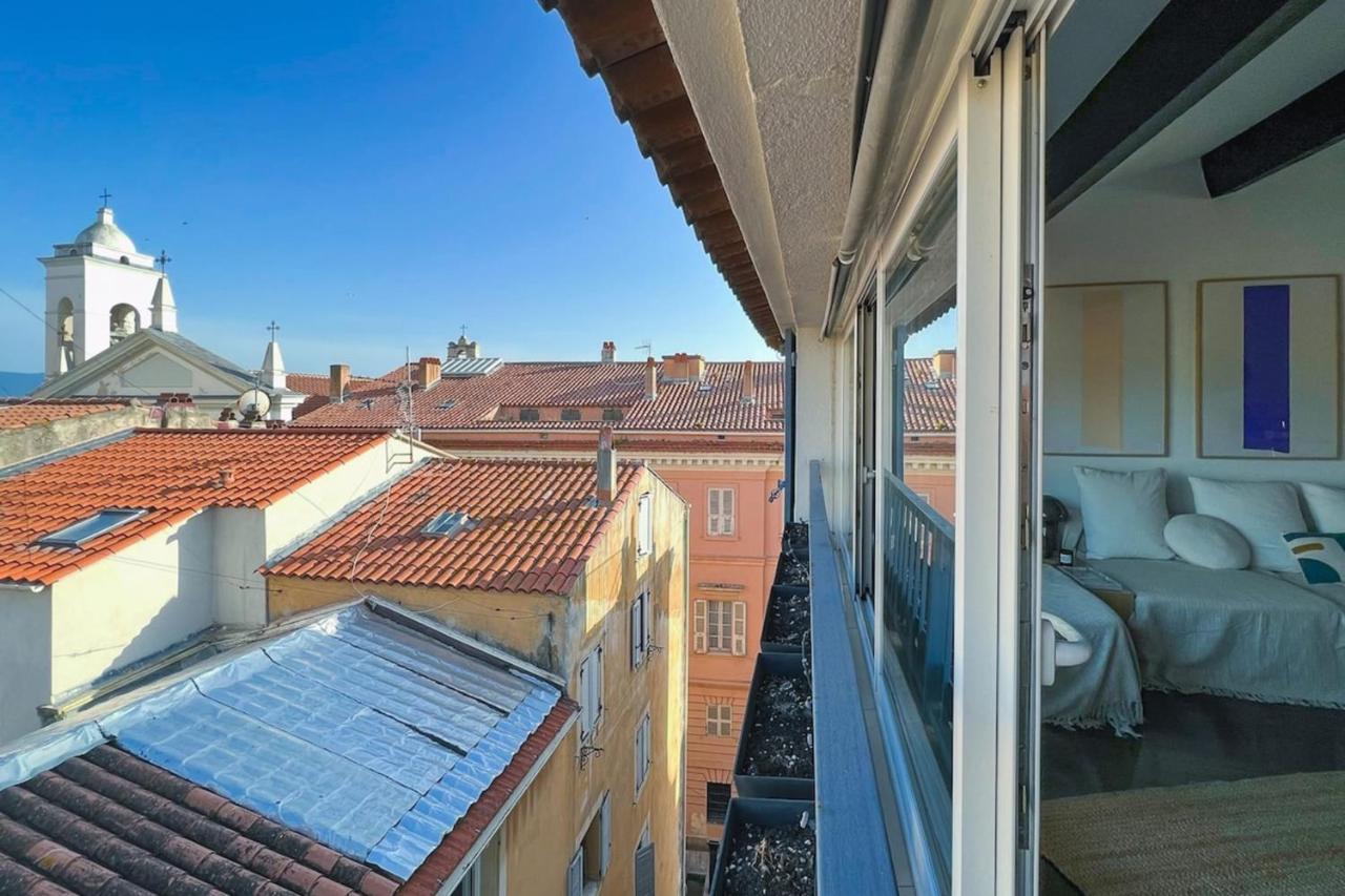 Grand Apt Au Coeur D'Ajaccio - Ac & 5Min Plage Apartment Exterior photo
